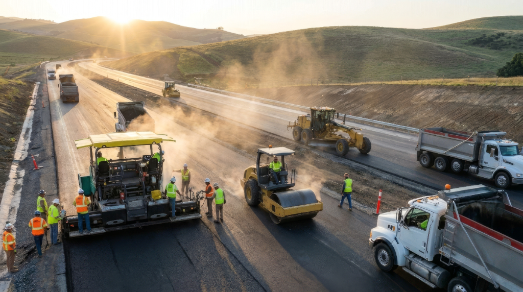 Road construction infrastructure