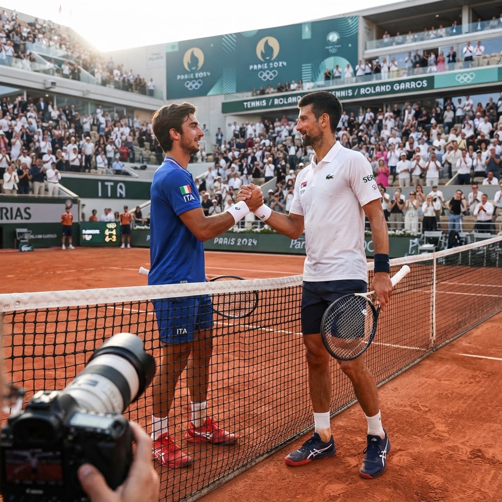 Parigi 2024: Djokovic in finale, Musetti si giocherà il bronzo contro Auger-Aliassime