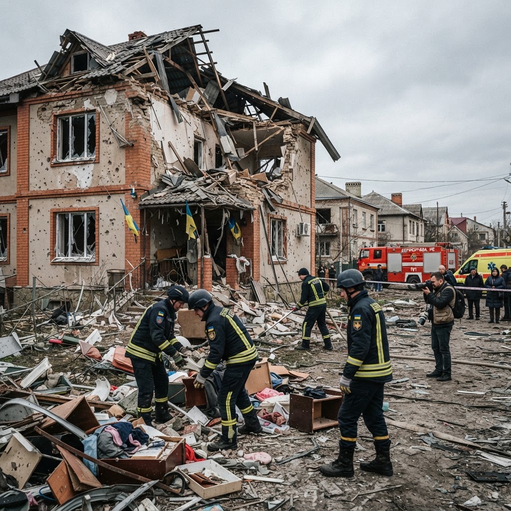 Ucraina, droni russi colpiscono un'abitazione: morti una donna e un bambino di 9 anni