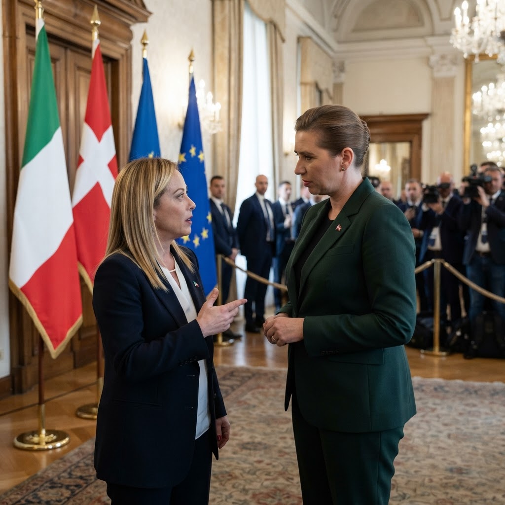 Migranti, asse Meloni-Frederiksen: appello all'UE per una linea di rigore comune