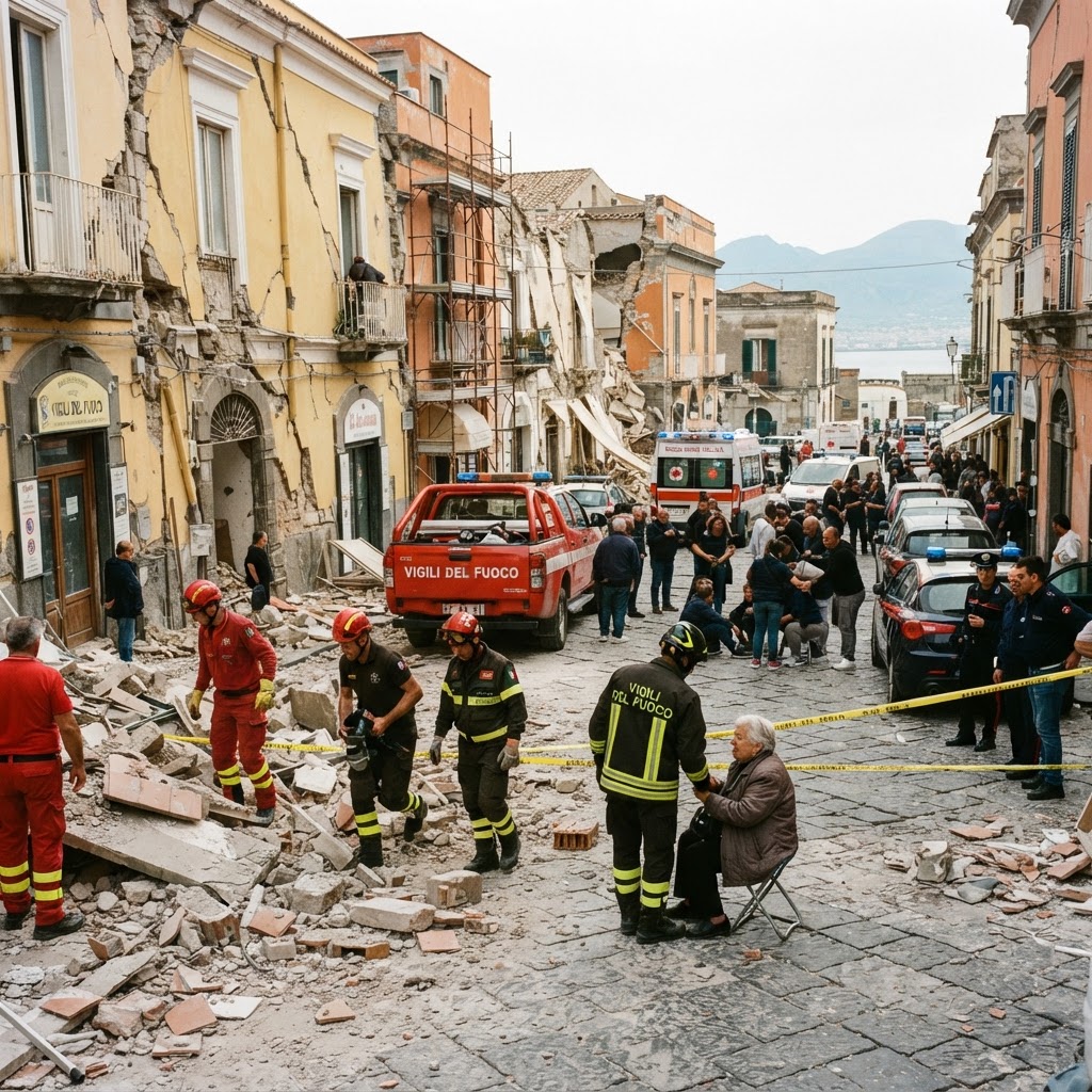 Terremoto ai Campi Flegrei: oltre 300 sfollati e danni a Pozzuoli