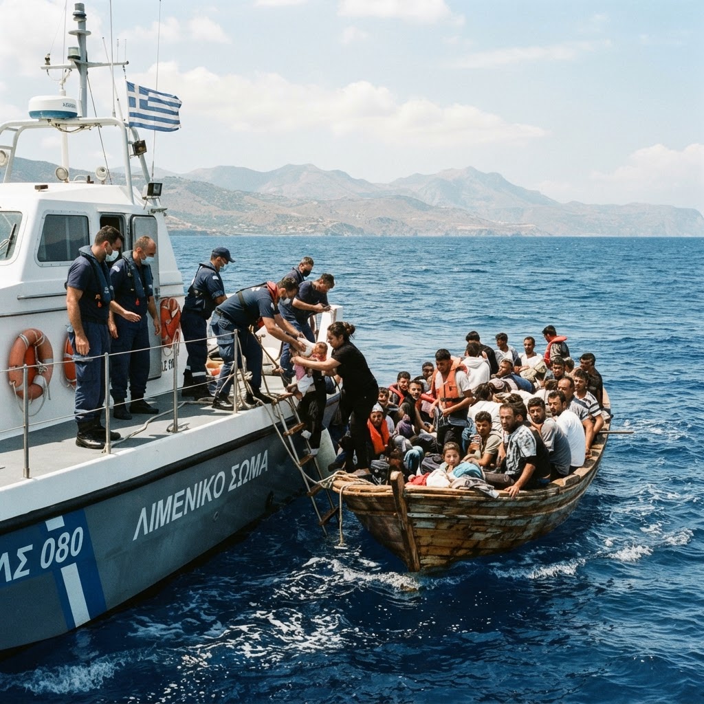 Oltre 300 migranti soccorsi al largo di Creta in 48 ore