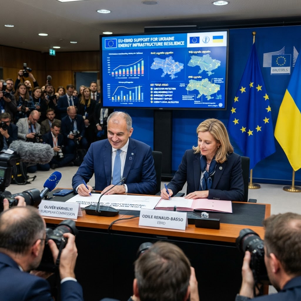 Ucraina, l'UE rafforza il sostegno a Kiev: dalla BERS 50 milioni per i servizi energetici
