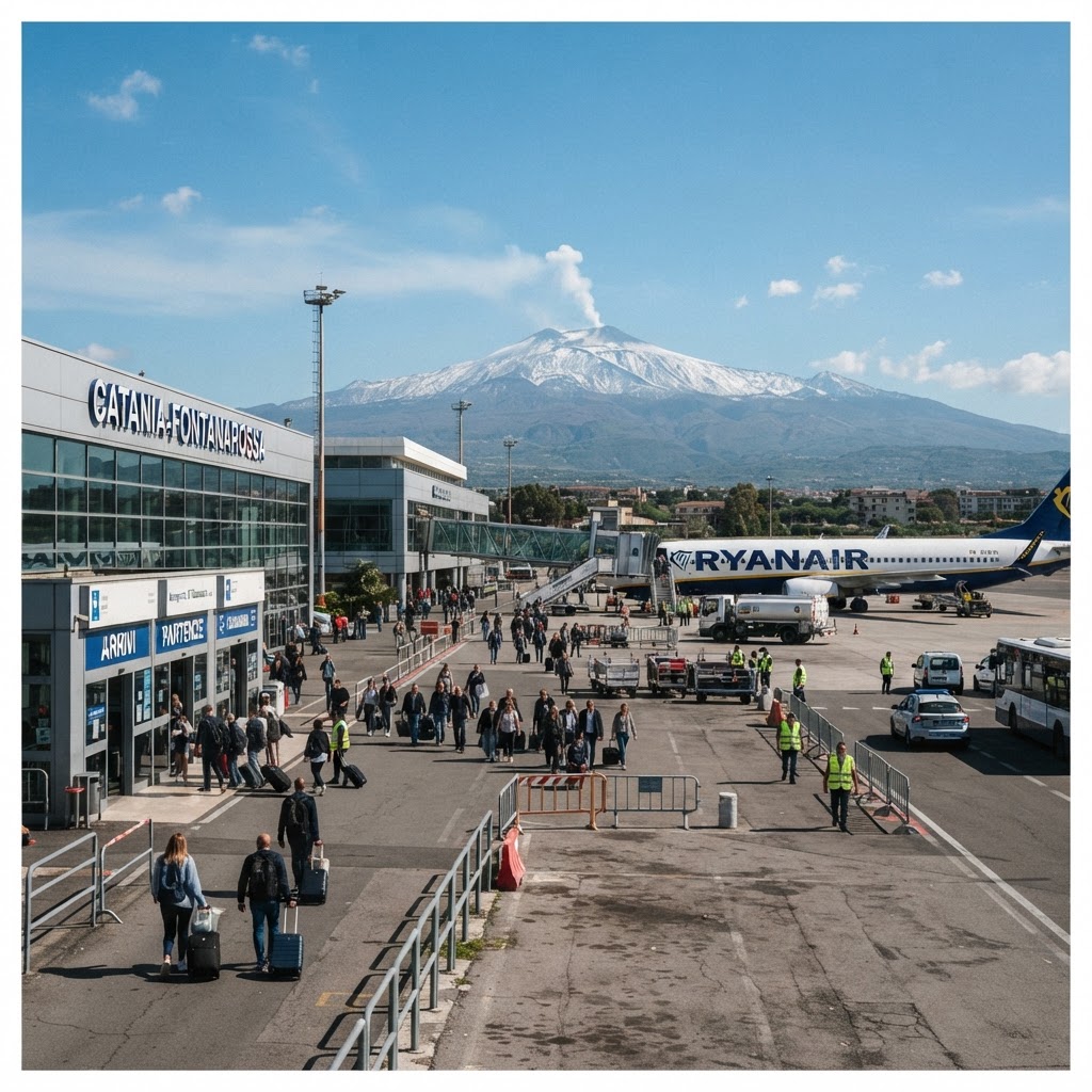 Eruzione dell'Etna: ripristinata la piena operatività dell'aeroporto di Catania