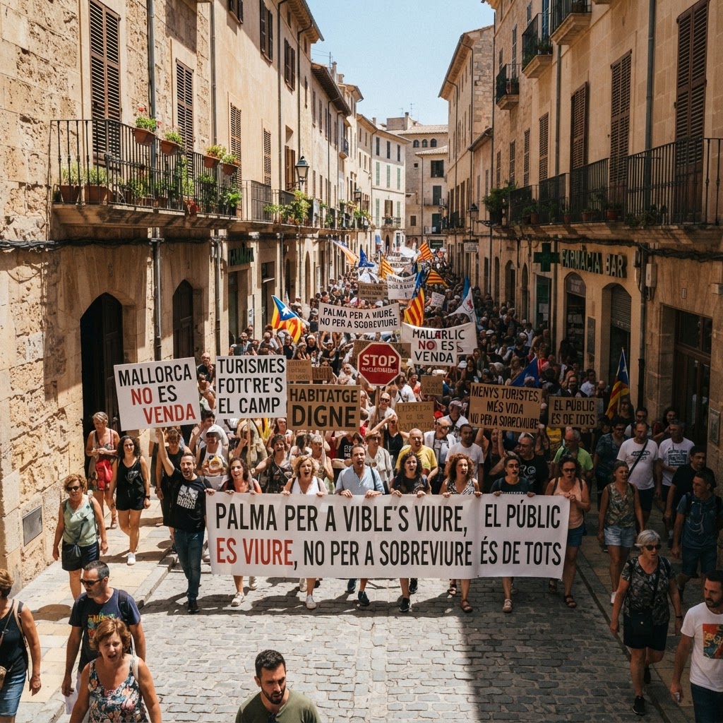 Maiorca dice basta: migliaia in piazza contro il turismo di massa