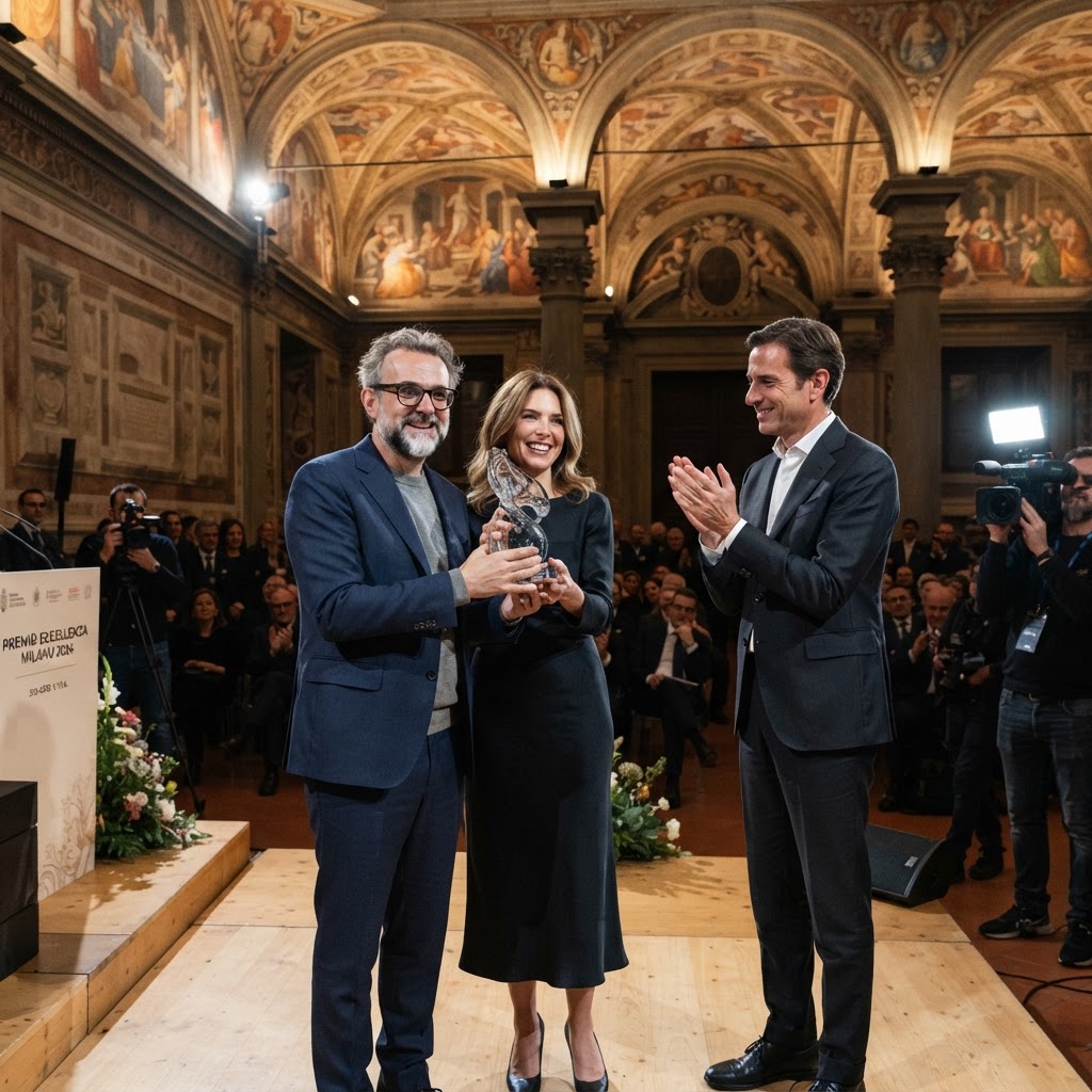 Massimo Bottura e Lara Gilmore premiati a Milano con il primo Avolta Legend Award