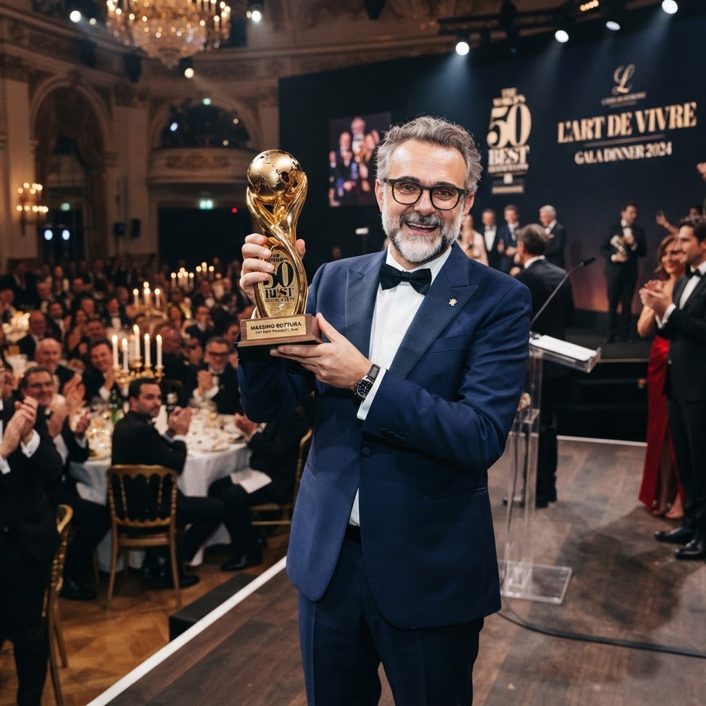 Massimo Bottura entra nella storia: è il primo vincitore dell'Avolta Legend Award