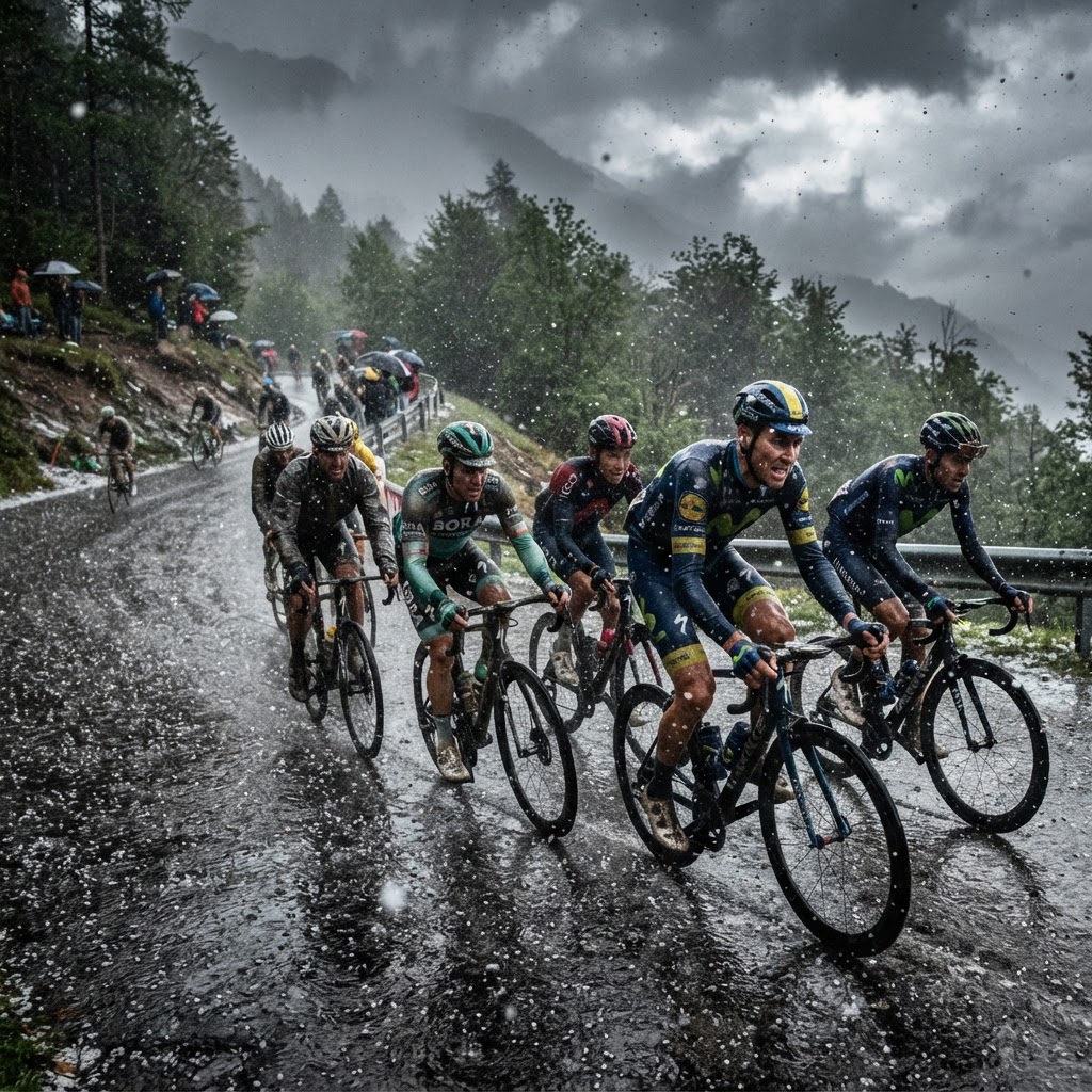 Vuelta di Spagna 2026: Terza tappa cancellata per grandine, Pogacar resta in maglia rossa