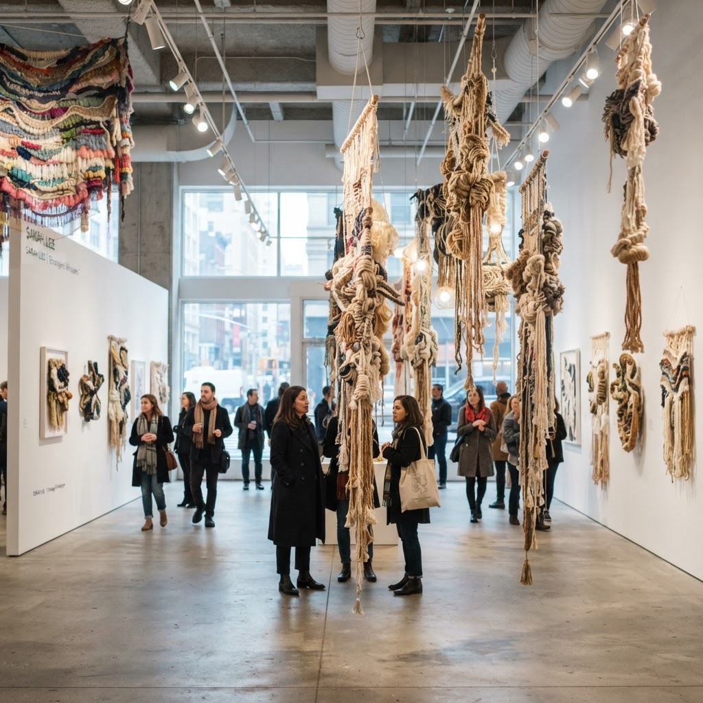 Nuova mostra 'Fiber Iterations' inaugura alla Textile Art Gallery di New York
