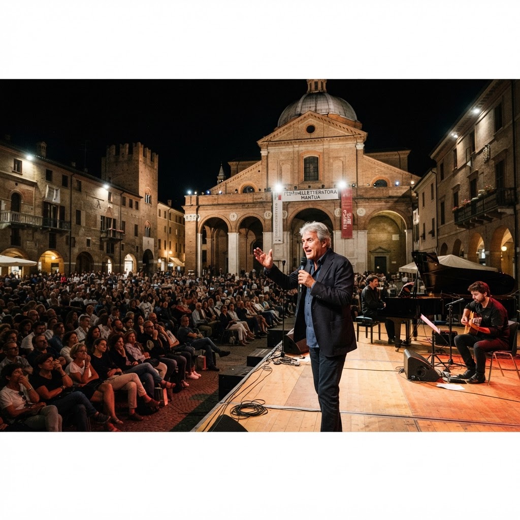 Federico Buffa incanta Mantova: il commovente omaggio a Lucio Dalla in Piazza Alberti