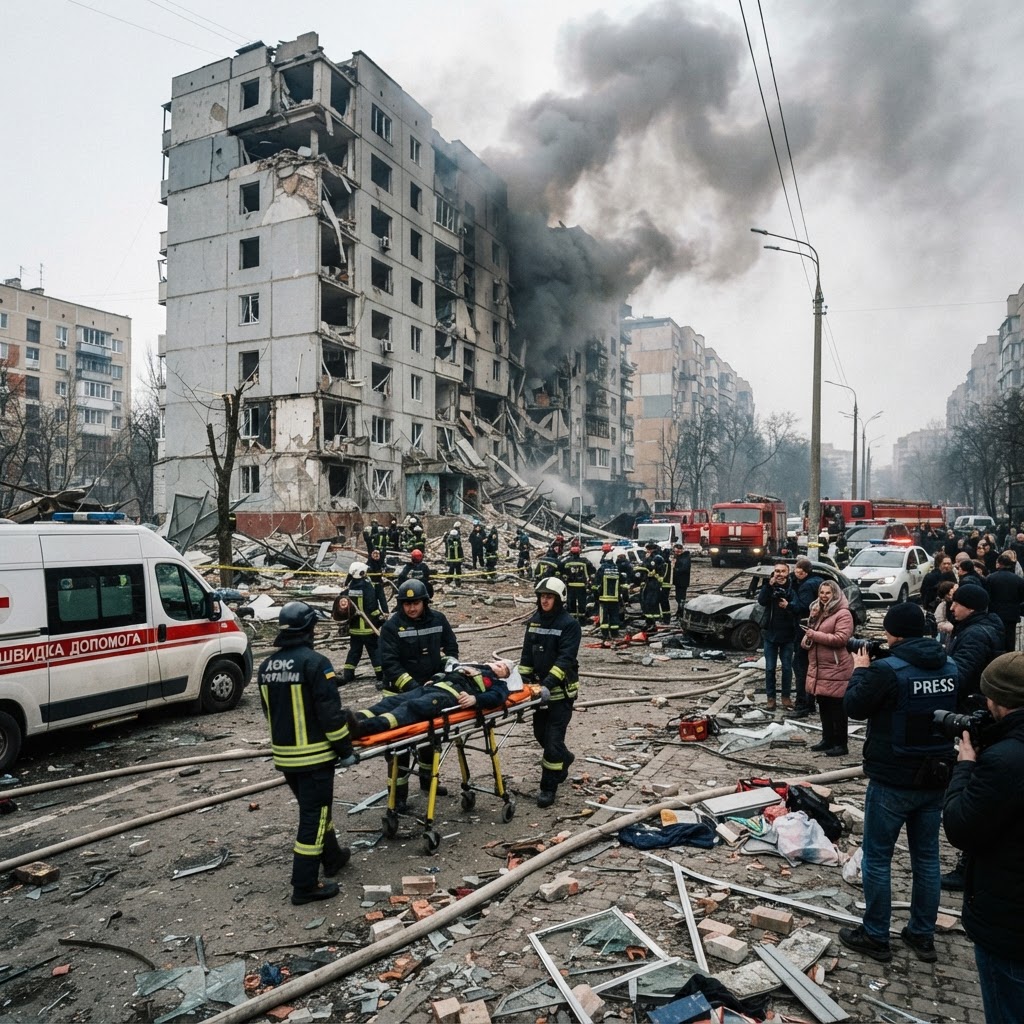 Ucraina, nuovi attacchi russi su Kiev: 17 vittime e decine di feriti