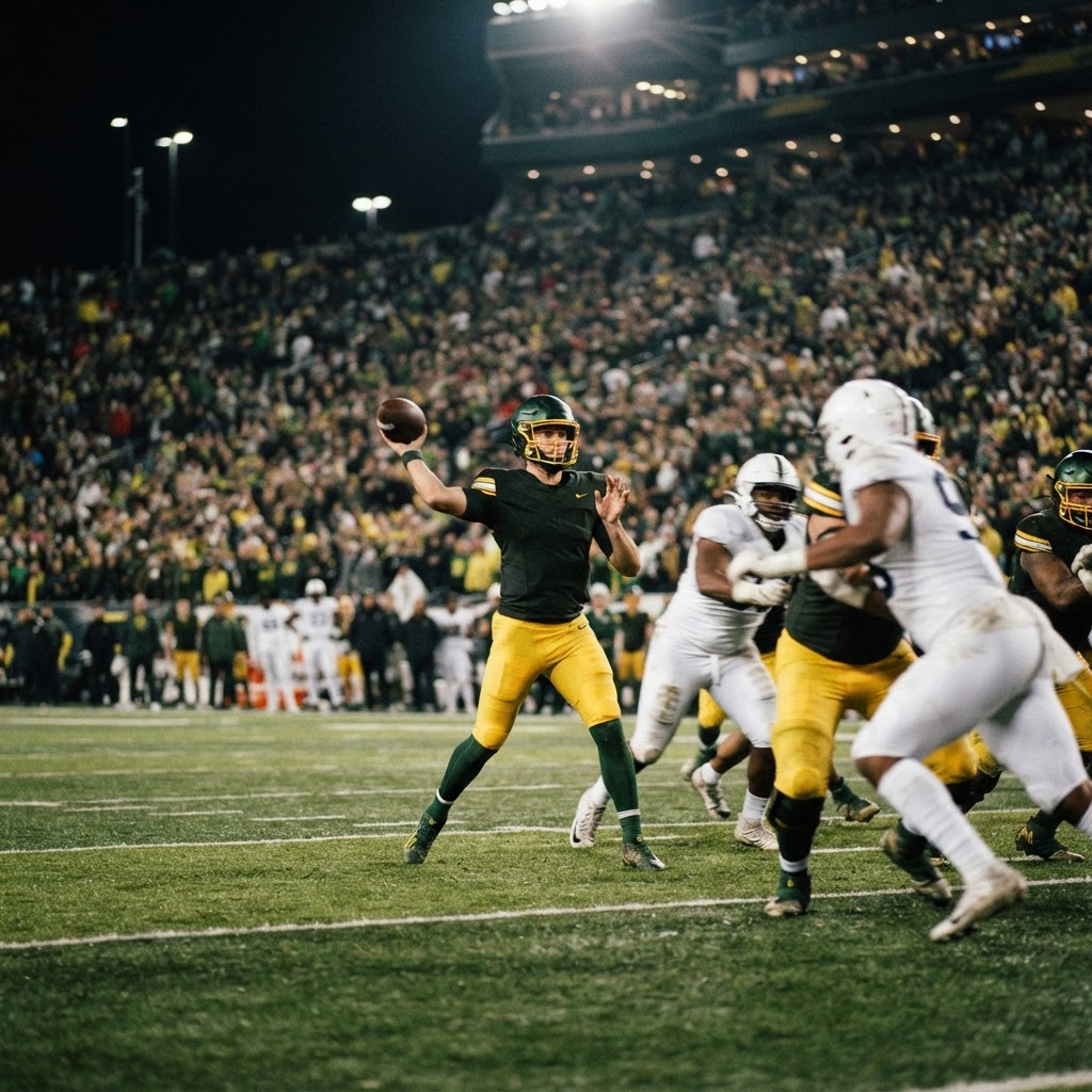 Oregon travolge Portland State 84-0: Dante Moore brilla con quattro touchdown