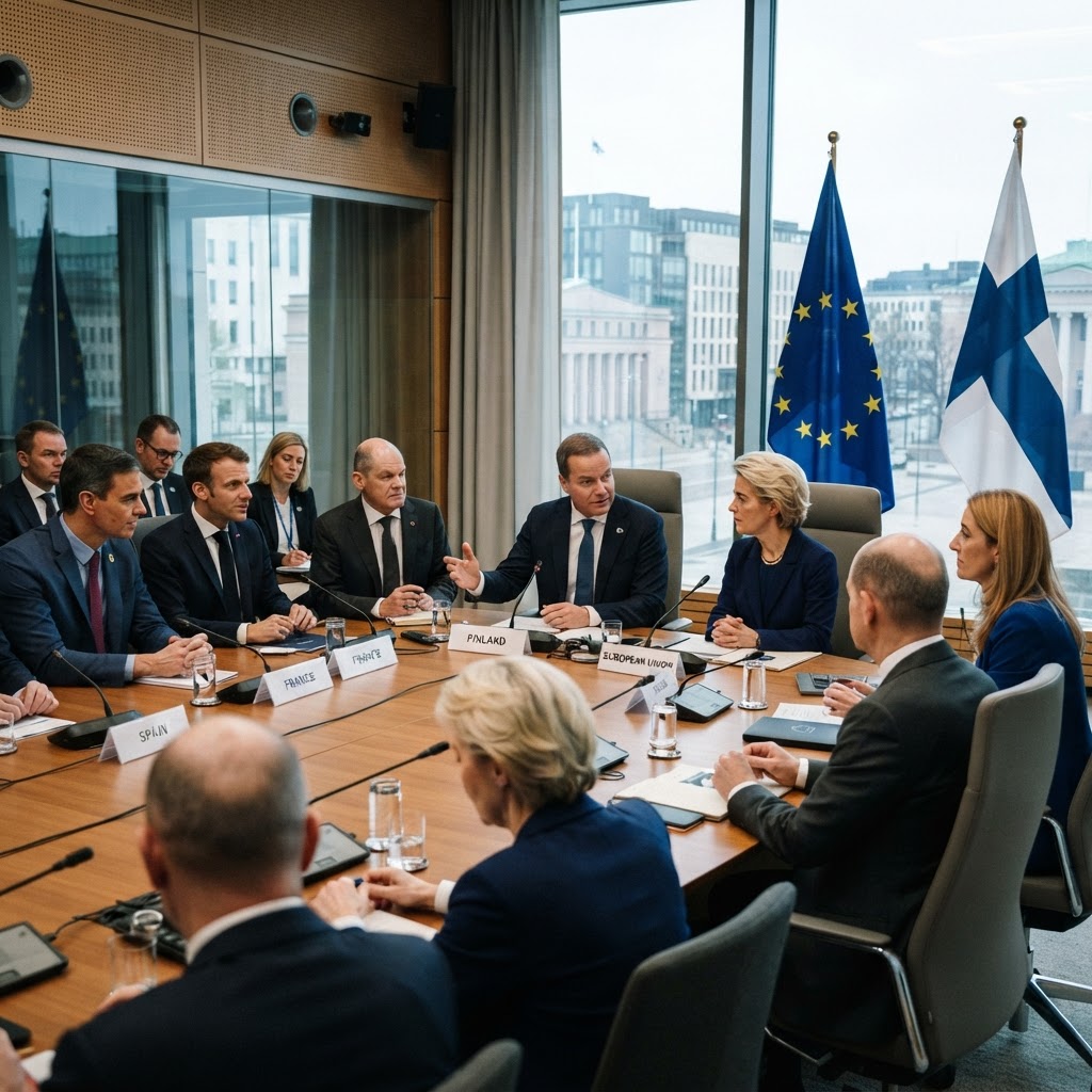Leader europei riuniti in Finlandia per discutere della sicurezza e delle rotte nell'Artico