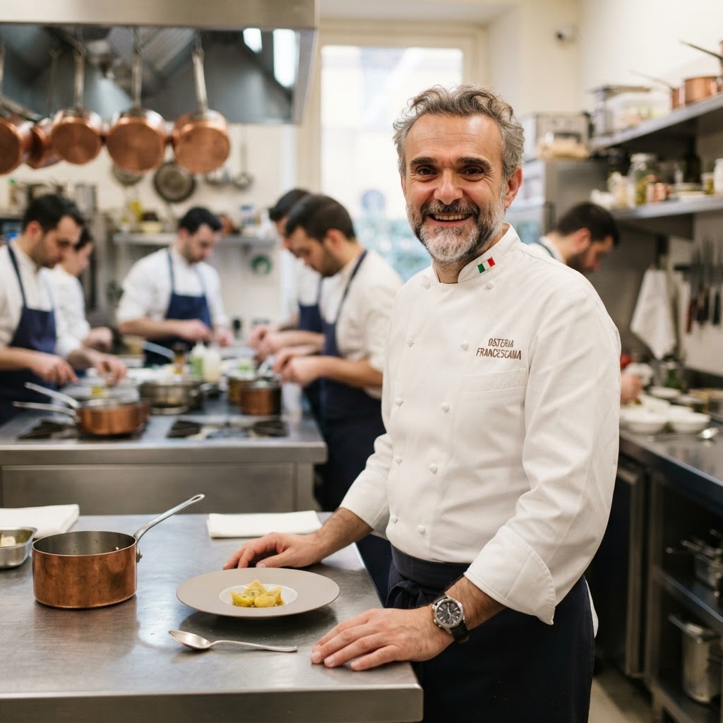 Massimo Bottura entra nella storia: è il primo a vincere l'Avolta Legend Award