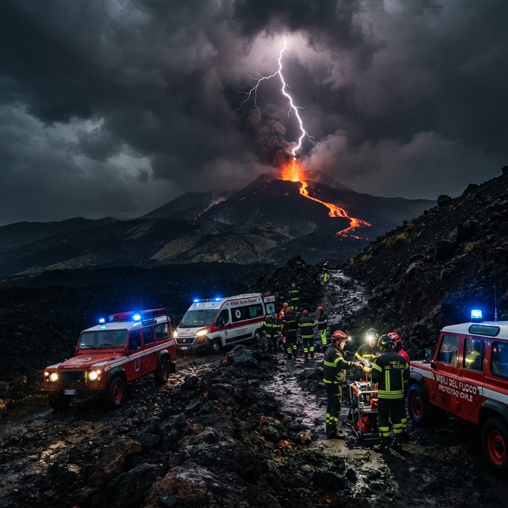 Tragedia sull'Etna: escursionista americano muore colpito da un fulmine