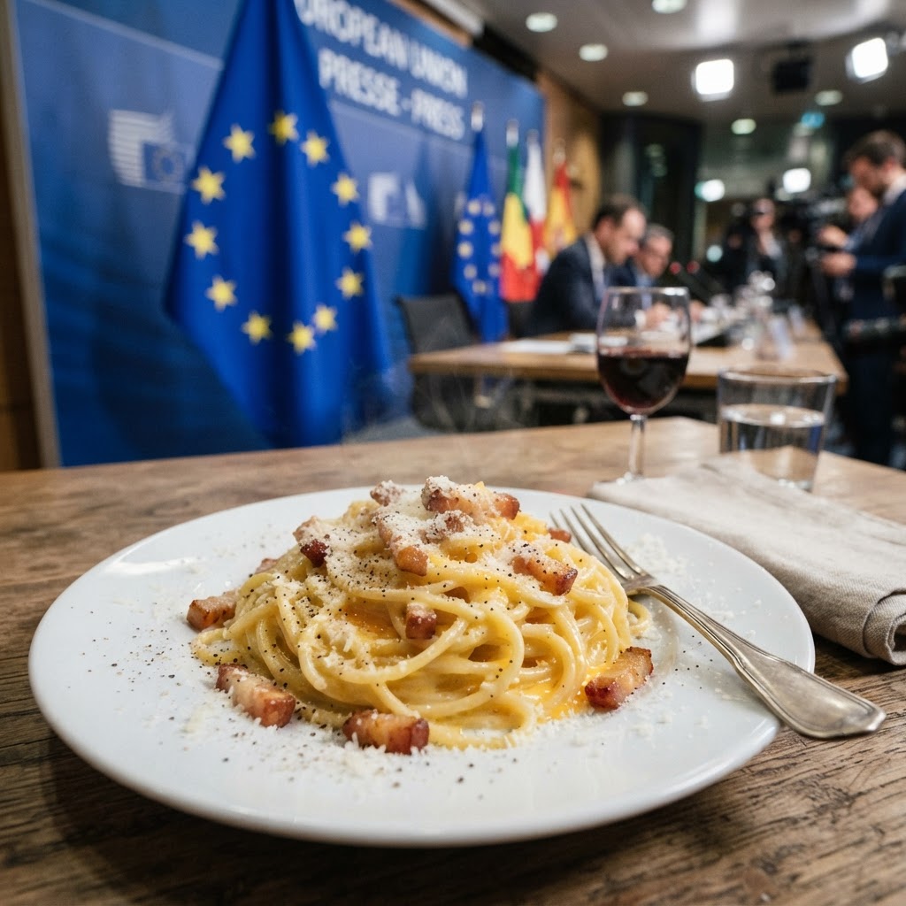 Crociata per la Carbonara: Il partito di Meloni contro i falsi prodotti italiani al Parlamento Europeo