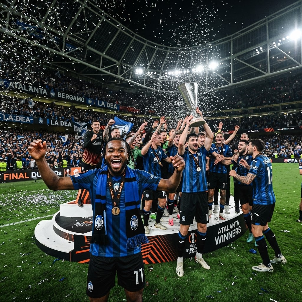 Storica Atalanta: la Dea trionfa in Europa League con una tripletta di Lookman