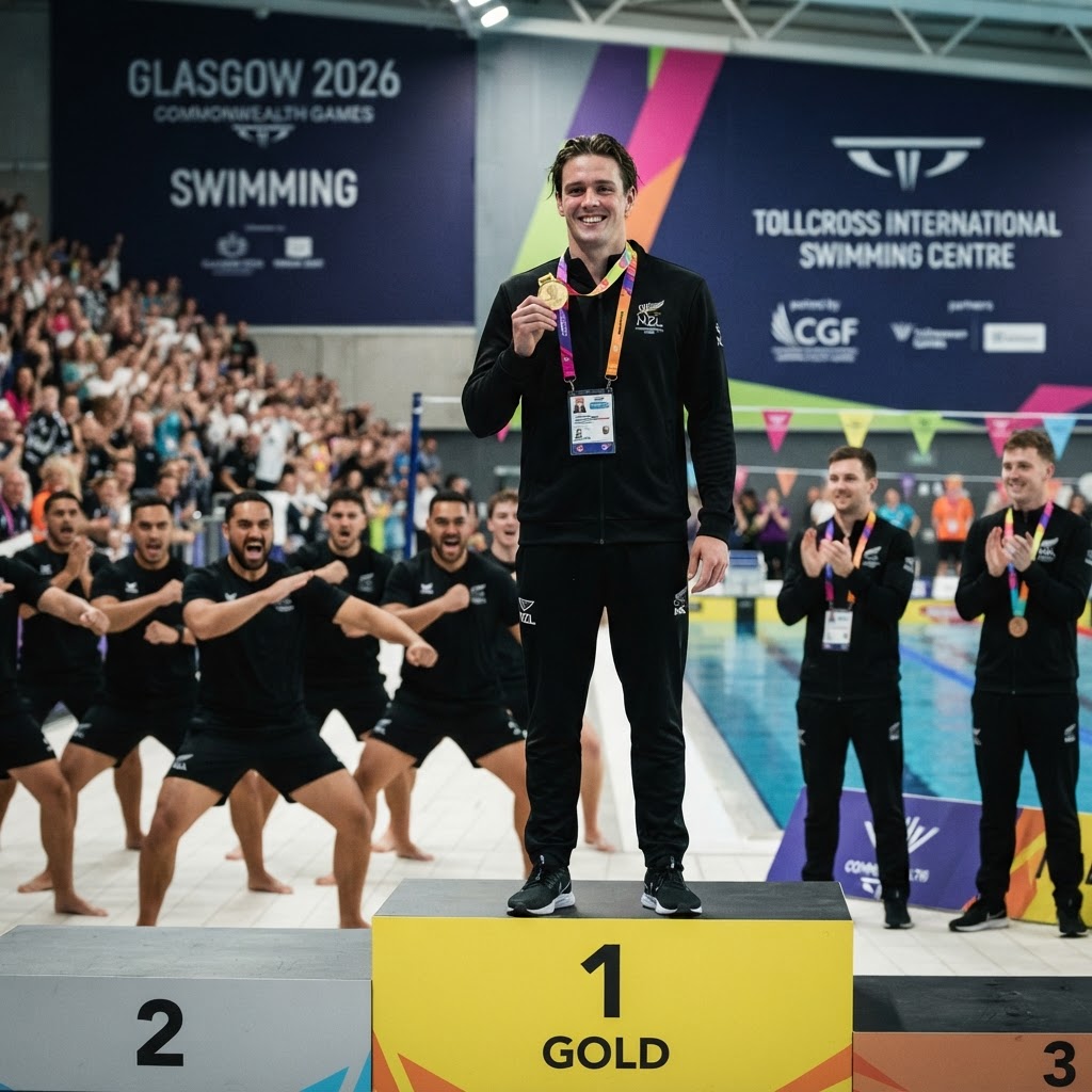 Nuoto, Lewis Clareburt trionfa a Glasgow 2026: oro nei 400 misti e Haka celebrativa