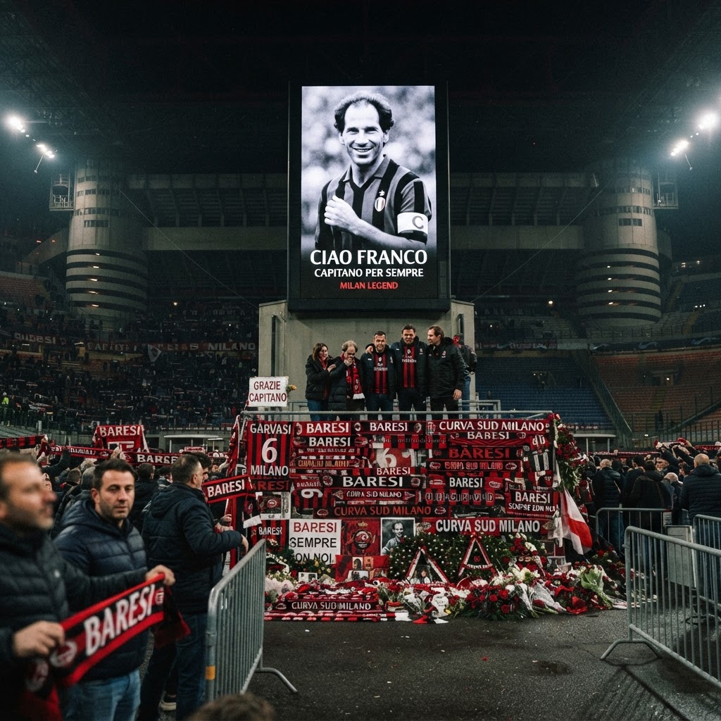 Addio a Franco Baresi: il leggendario capitano del Milan e dell'Italia scompare a 66 anni