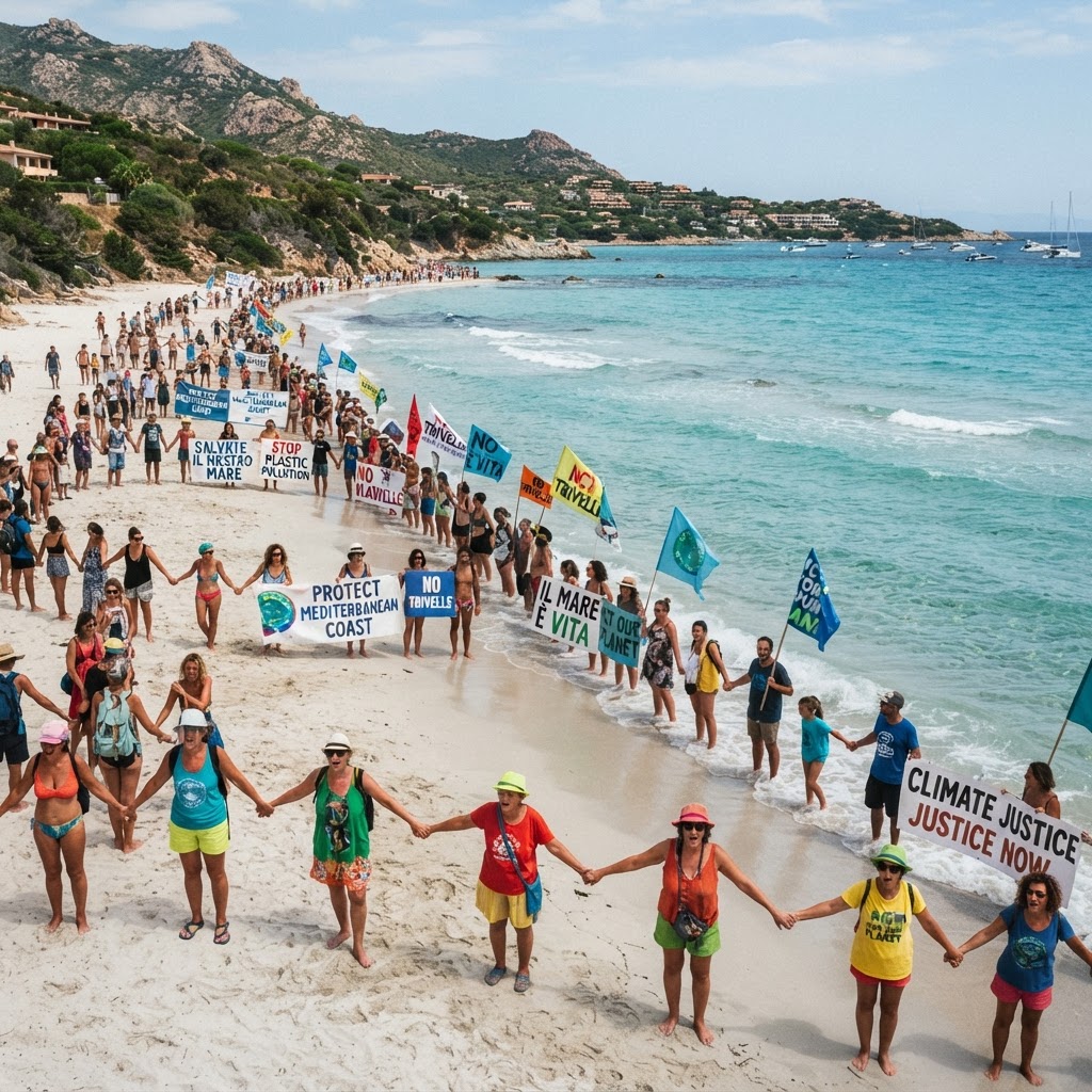 Maiorca, catena umana di due chilometri contro l'overtourism: residenti in rivolta a Es Trenc