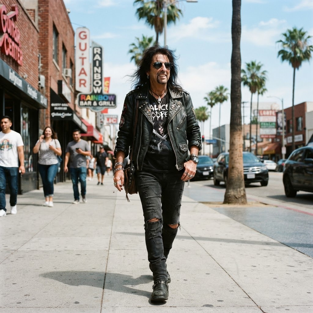 Alice Cooper avvistato a Los Angeles: il leggendario rocker sorprende i fan
