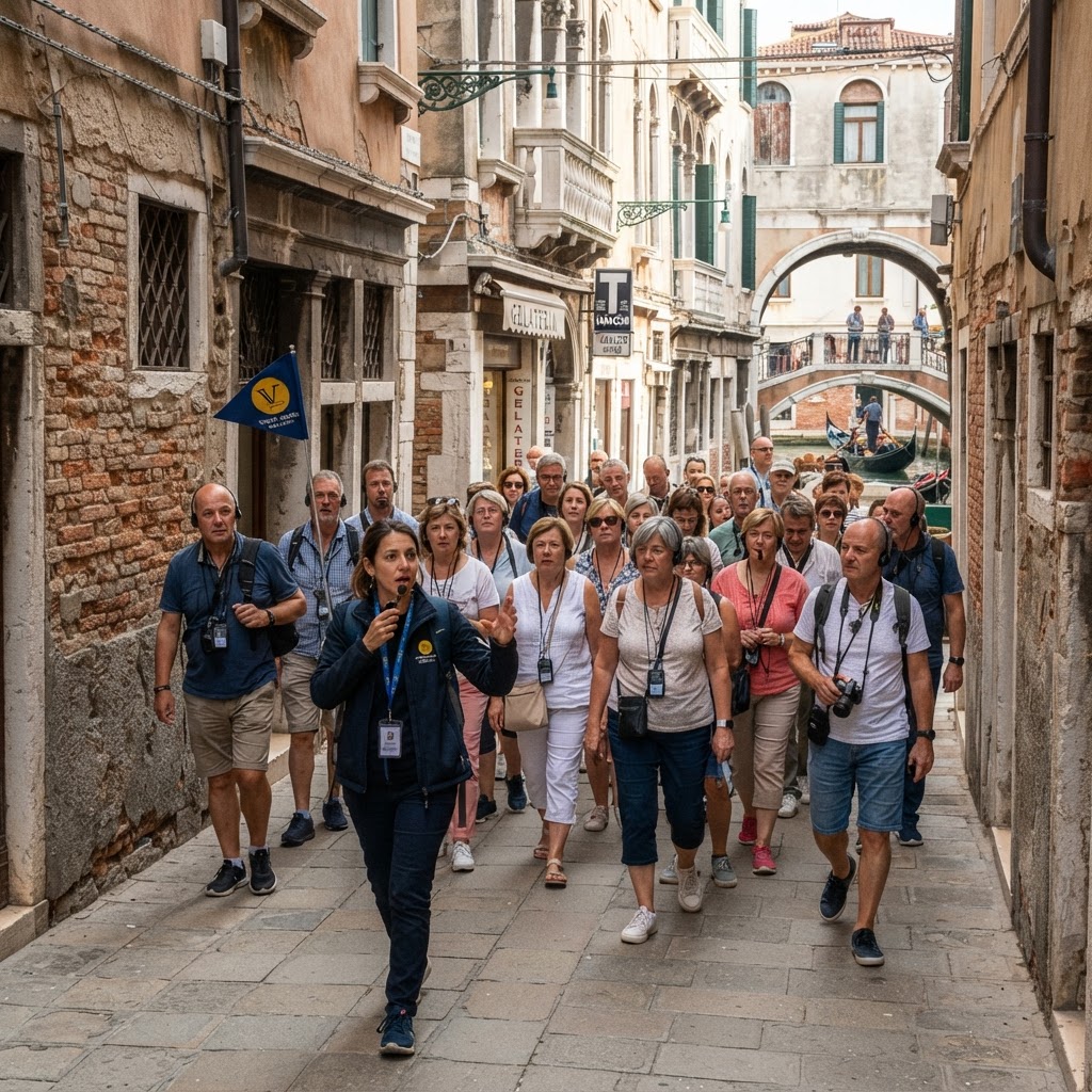 Venezia, al via le nuove regole: gruppi limitati a 25 persone e stop ai megafoni