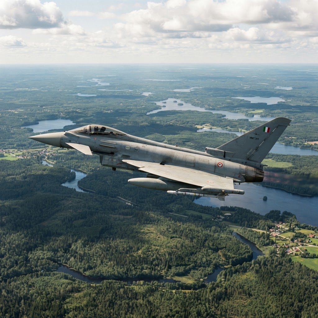 Caccia italiano Eurofighter abbatte un drone in Lettonia: il ringraziamento di Riga a Roma