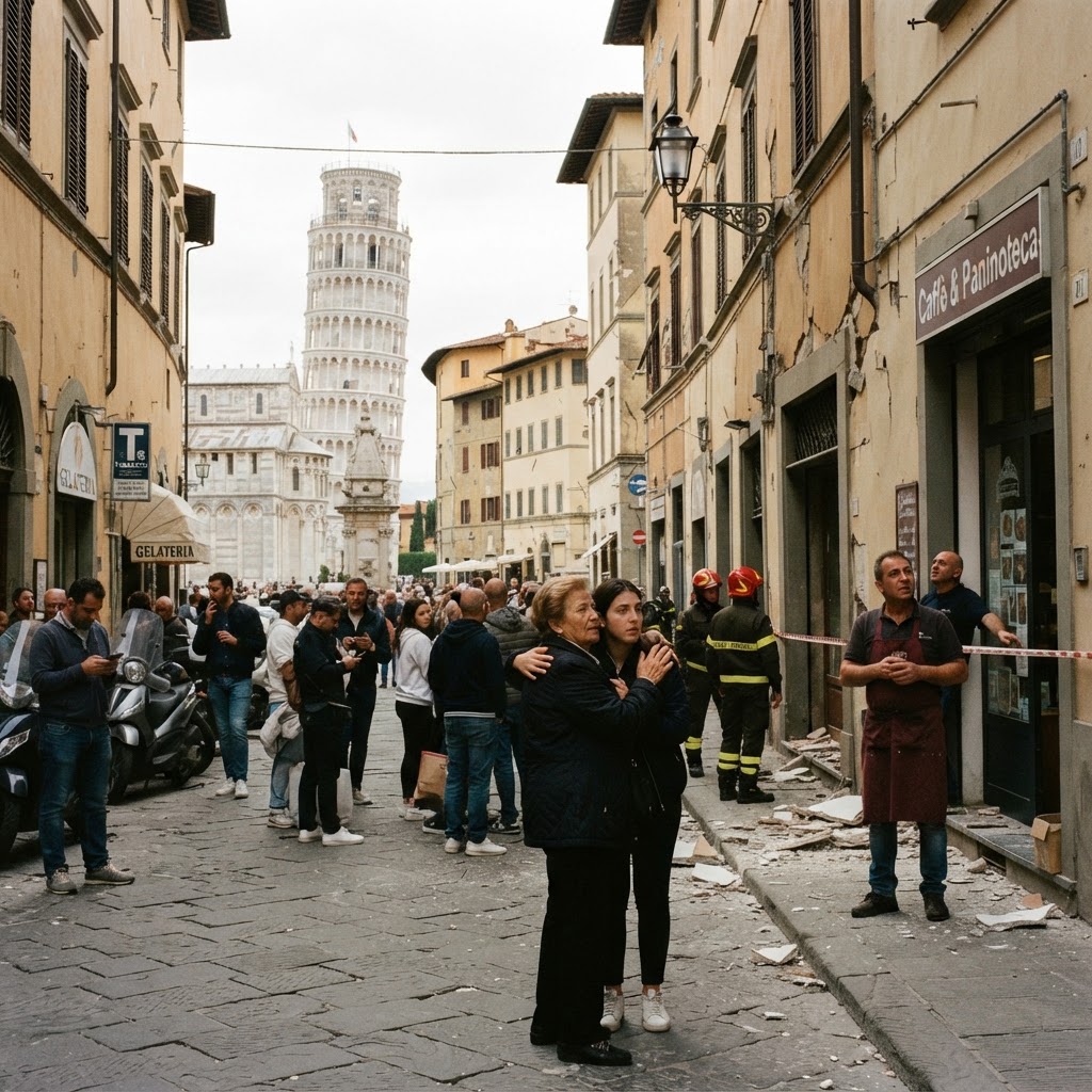 Terremoto in Toscana: scossa di magnitudo 4.1 avvertita a Pisa
