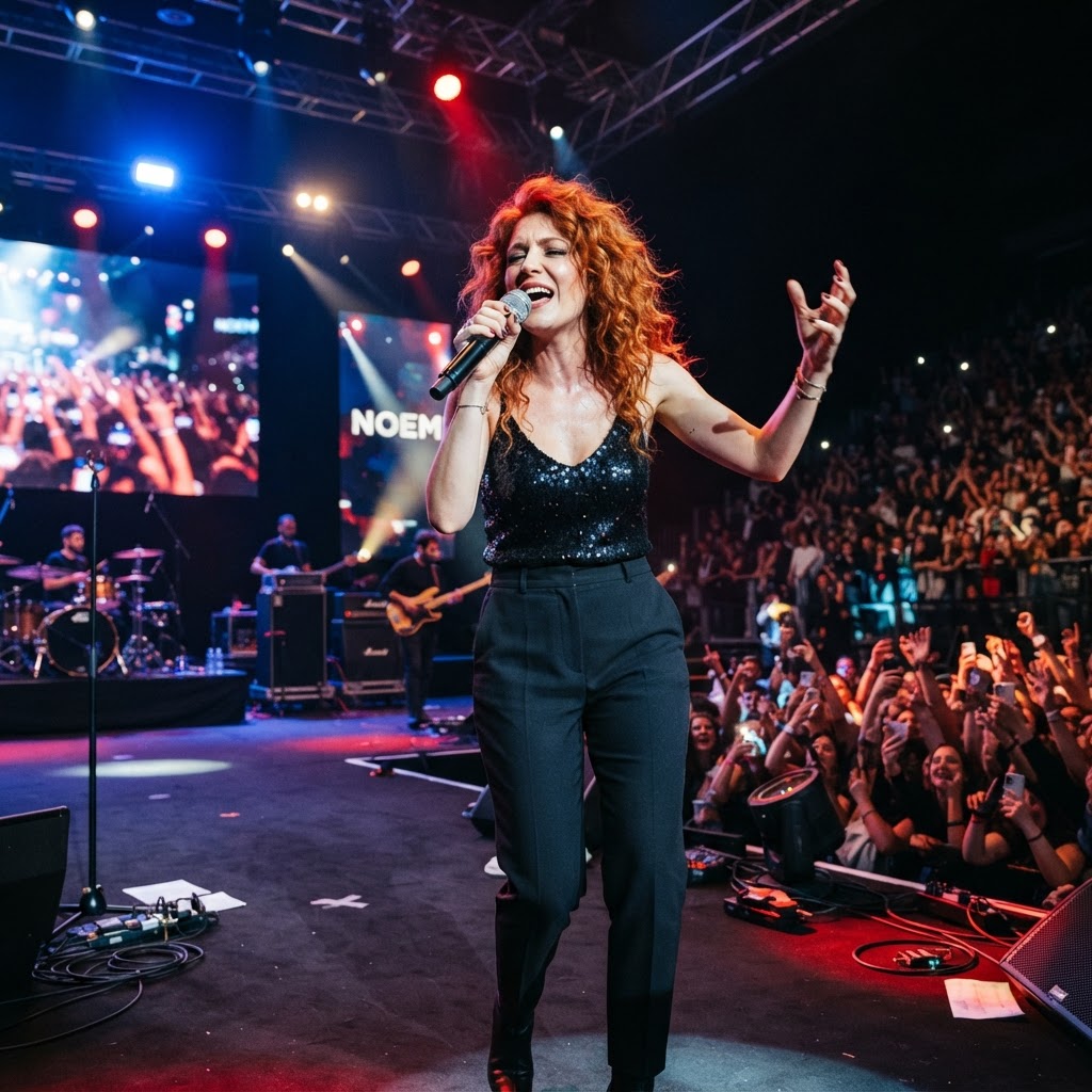 Noemi torna sul palco: l'artista riprende il tour dopo la caduta