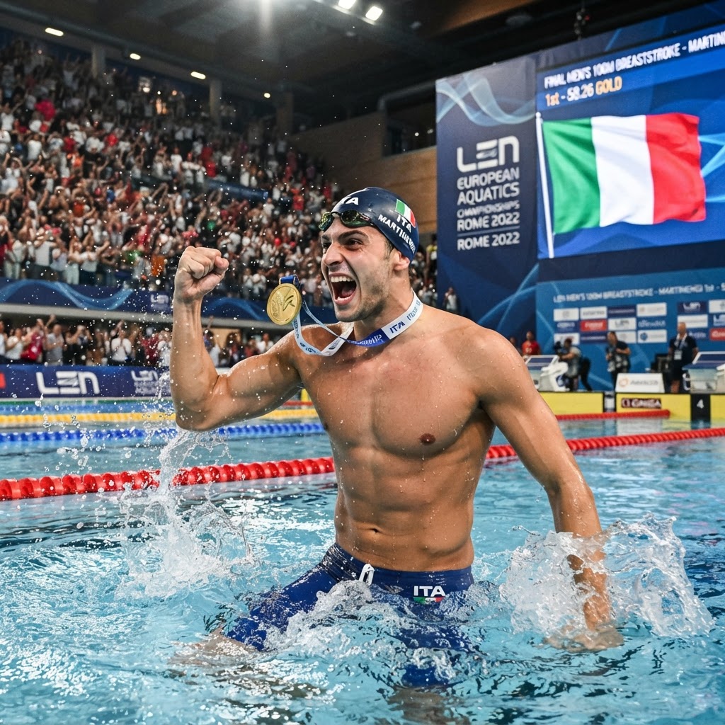 Trionfo azzurro agli Europei di atletica: Martinenghi e Cerasuolo dominano i 50 rana