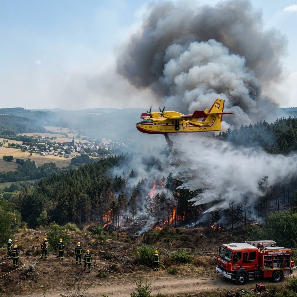 Emergenza incendi in Belgio: l'UE invia aerei per domare roghi da record