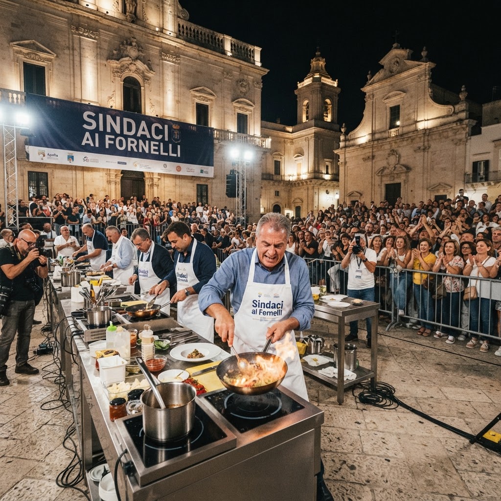 "Sindaci, ai fornelli!": la sfida culinaria tra i primi cittadini d'Italia arriva a Martina Franca