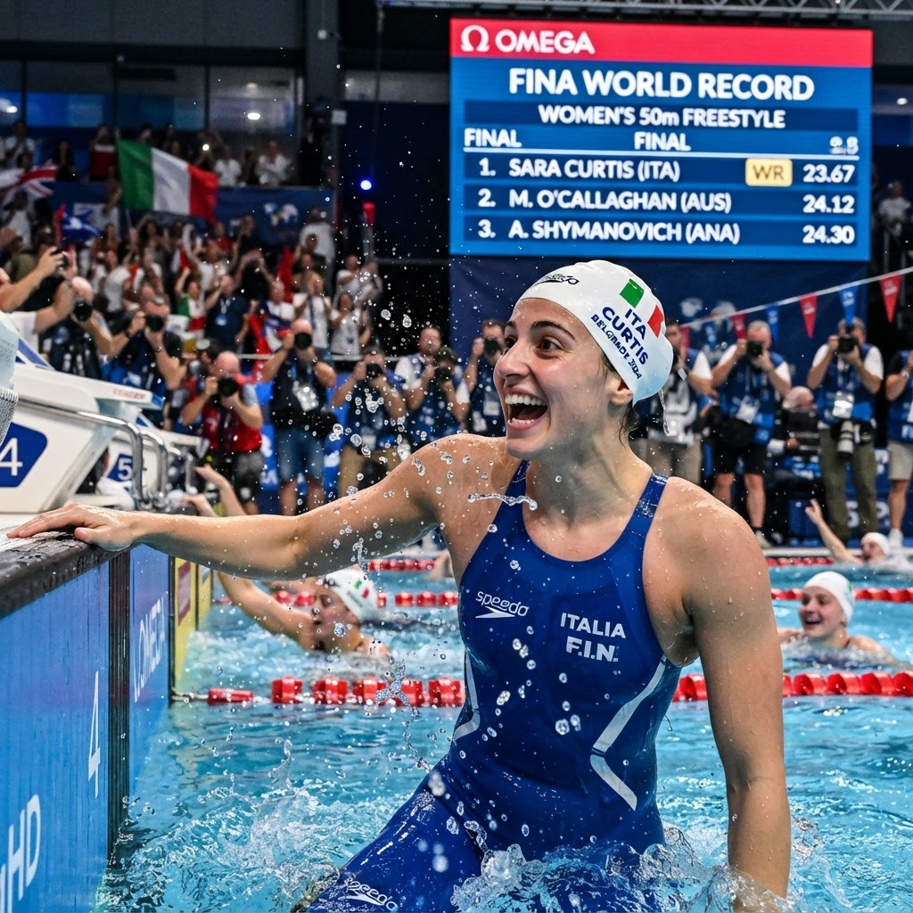 Sara Curtis da leggenda: oro e record del mondo nei 50 dorso agli Europei