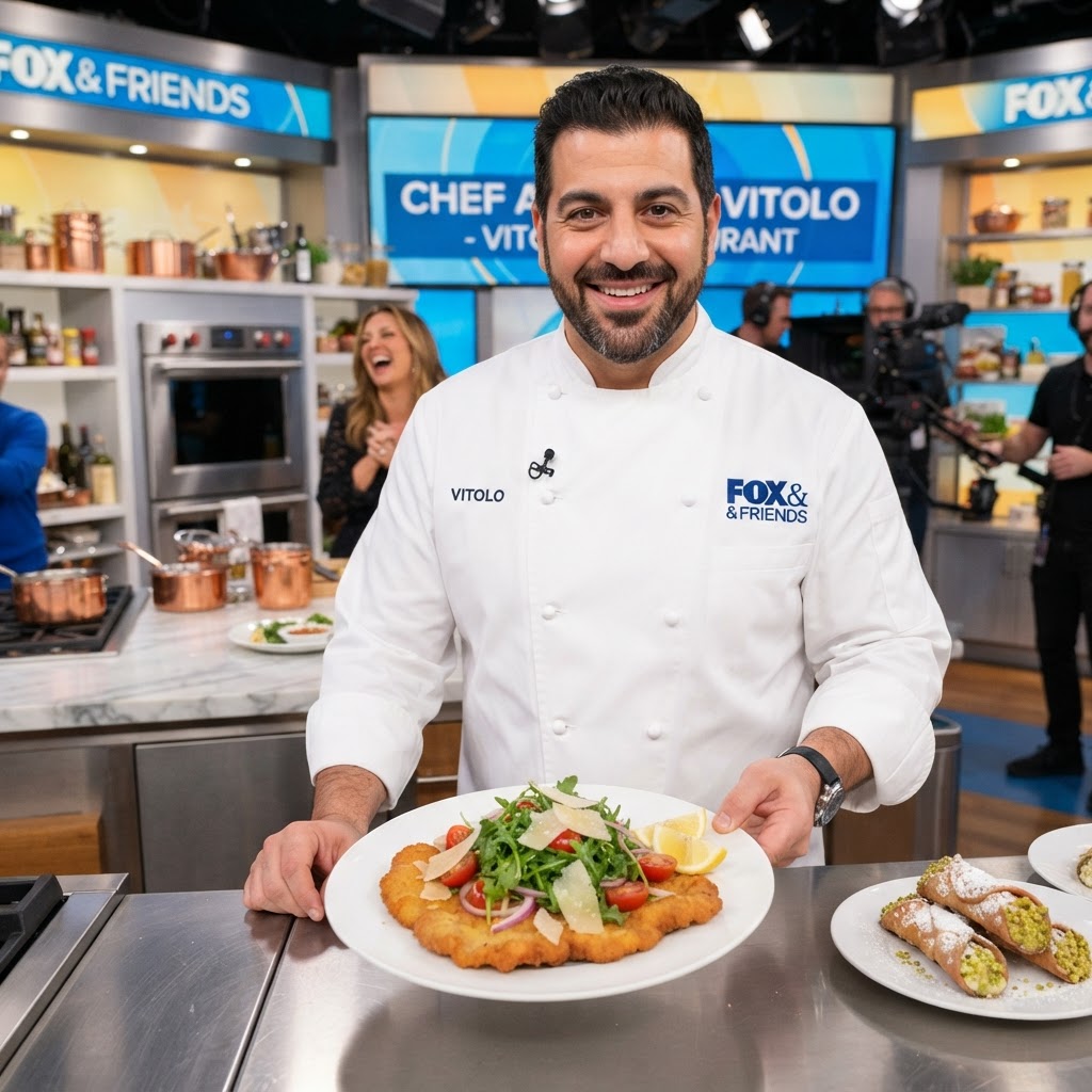 Lo chef Anthony Vitolo porta i classici della cucina italiana in TV: dai cannoli alla cotoletta alla milanese