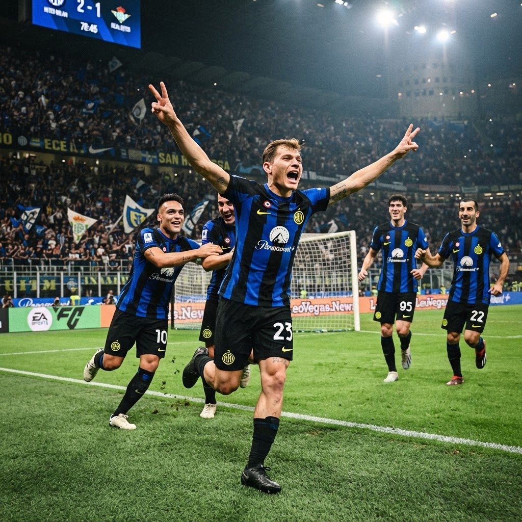 L'Inter batte il Real Betis: decide un gol di Stones