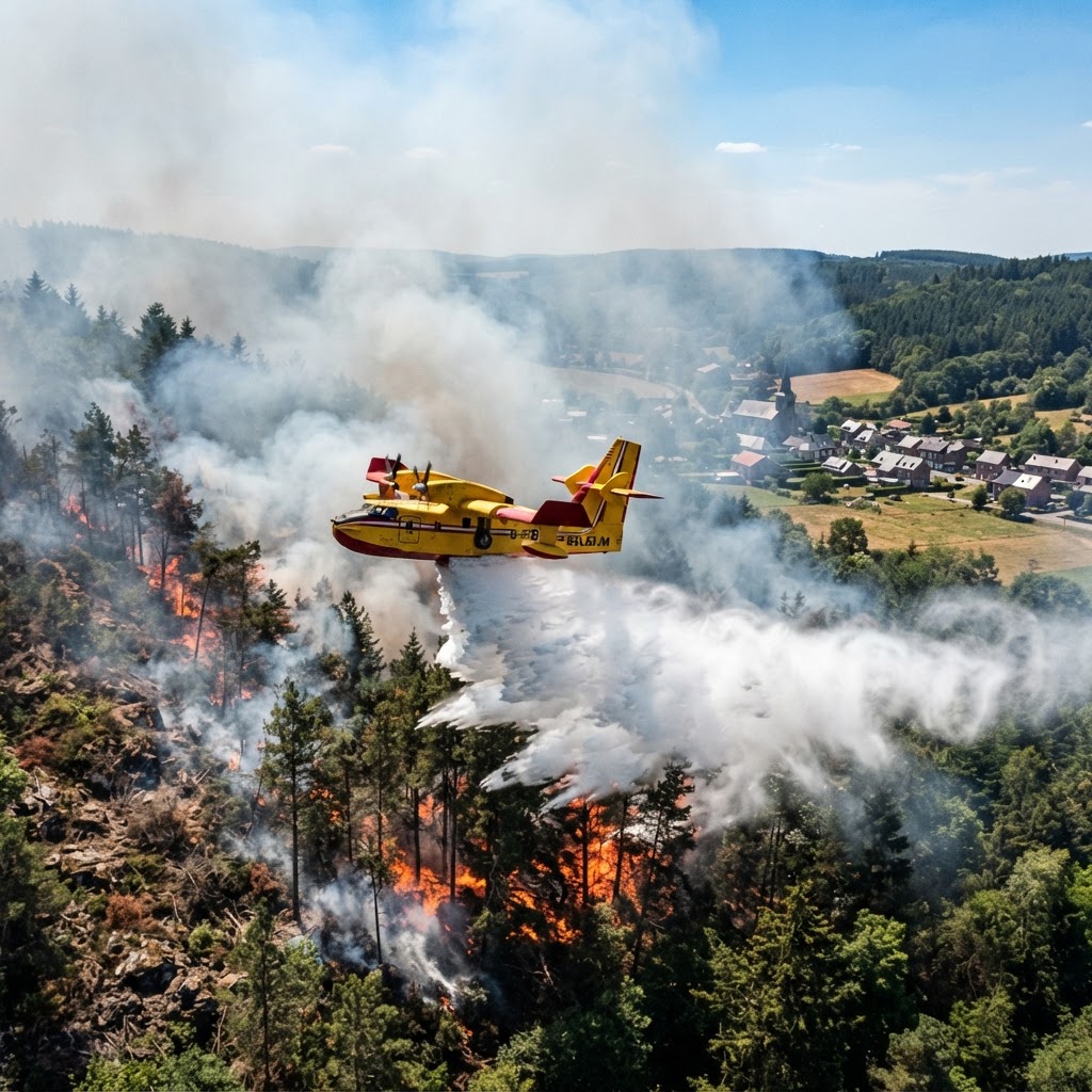 Emergenza incendi in Belgio: l'UE invia aerei per domare roghi record