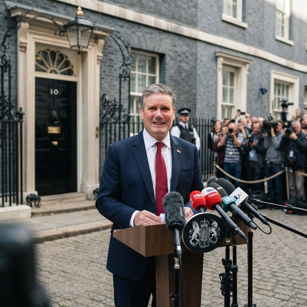 L'era Starmer ha inizio: Downing Street cambia colore e l'Europa tende la mano