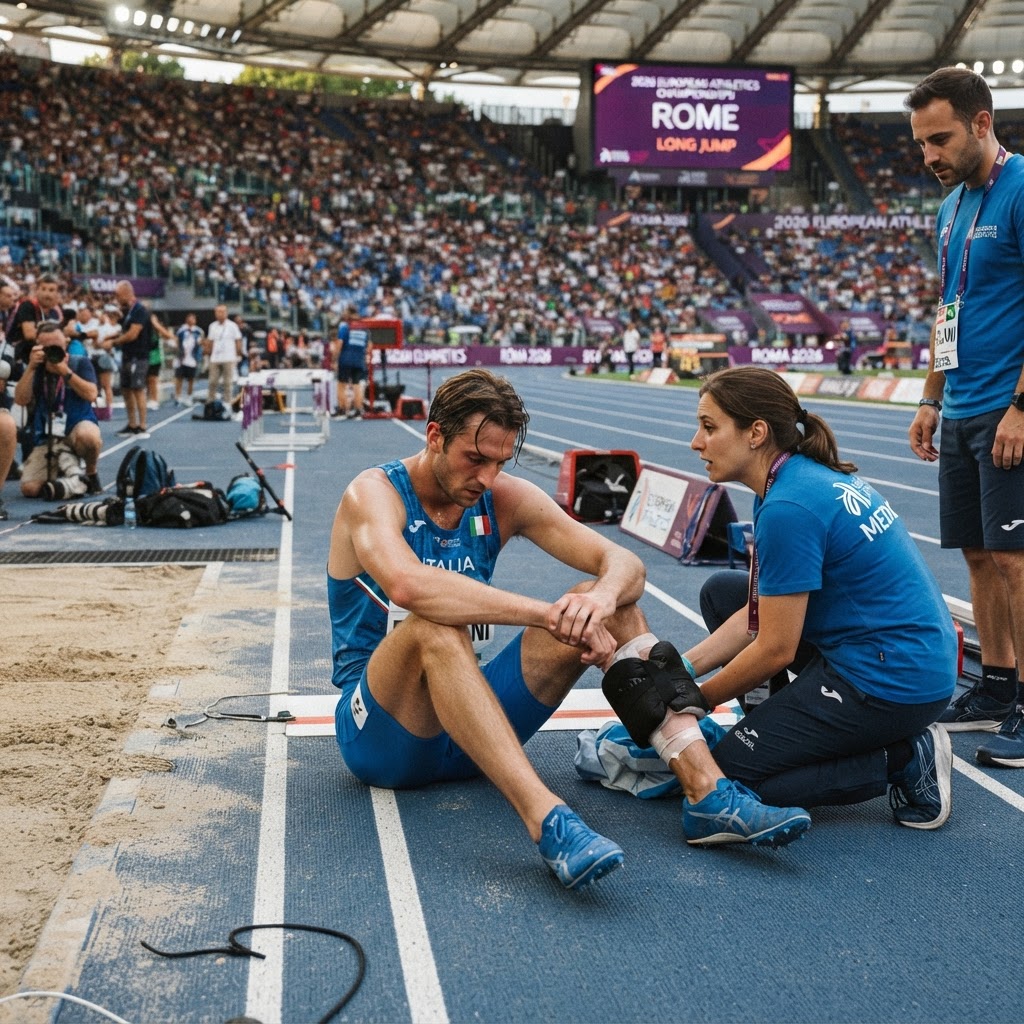 Europei di Atletica: Mattia Furlani costretto al ritiro per infortunio