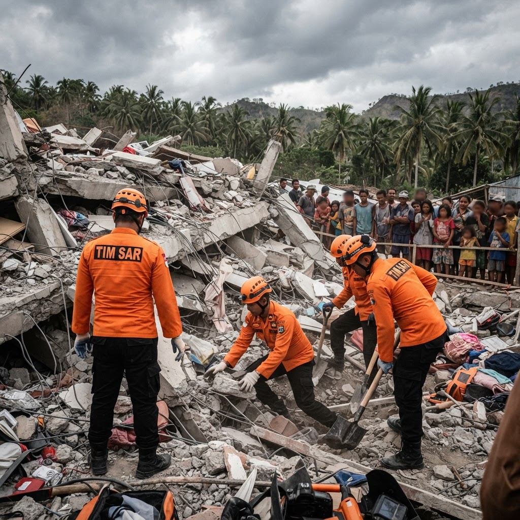Terremoto in Indonesia: sale a 38 il bilancio delle vittime sull'isola di Flores