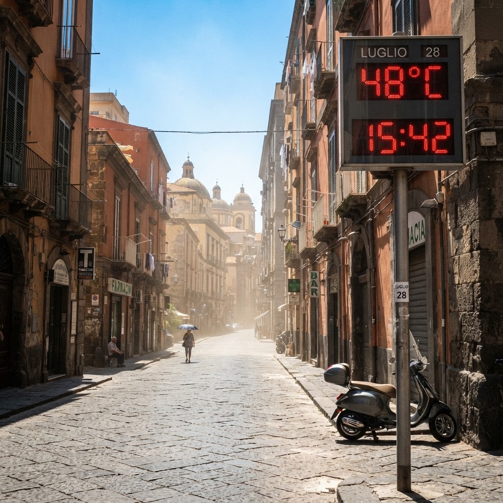 Italia rovente: Napoli tocca i 48 gradi, l'ondata di caldo durerà altri dieci giorni