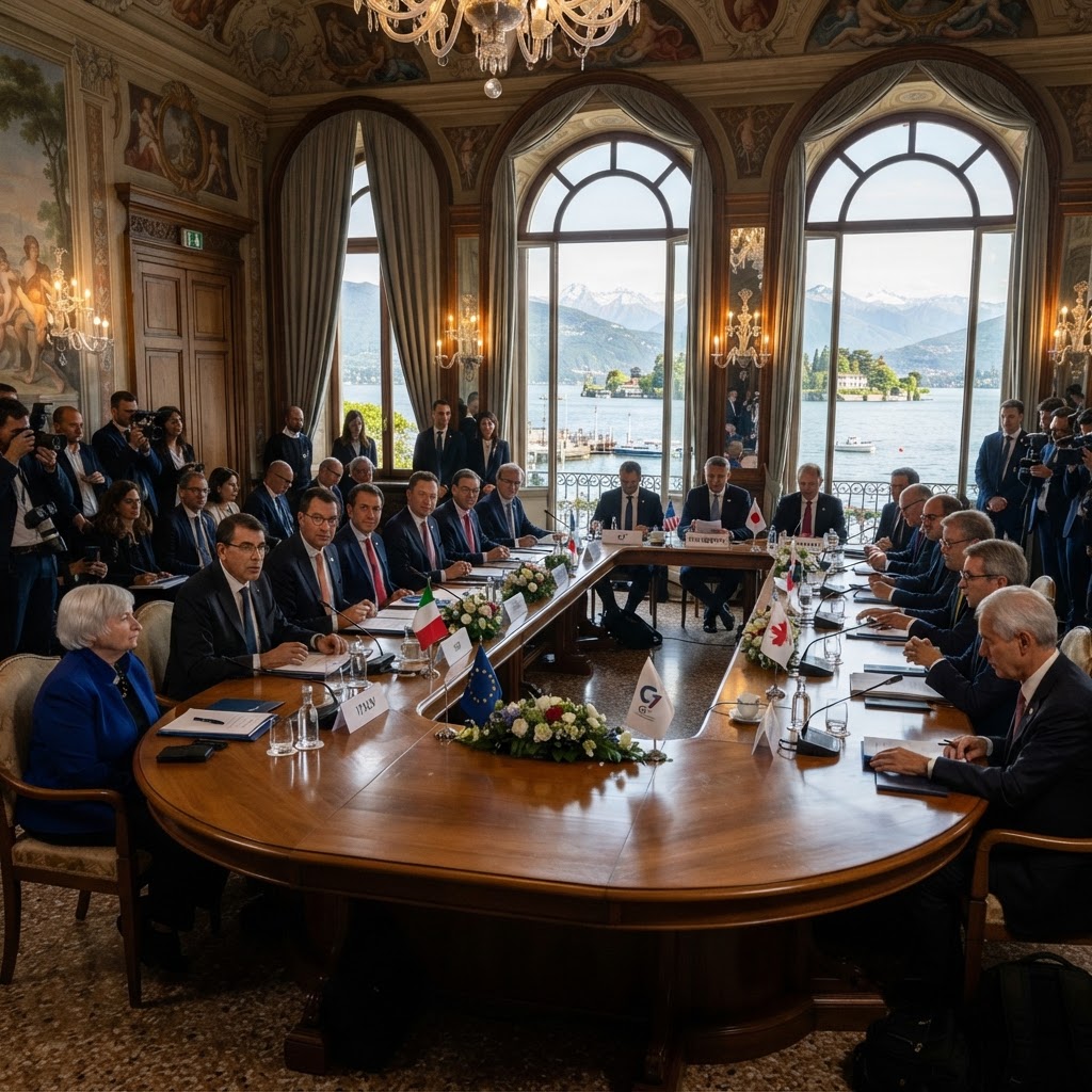 G7 a Stresa: l'Italia guida il vertice economico su asset russi e sfide globali