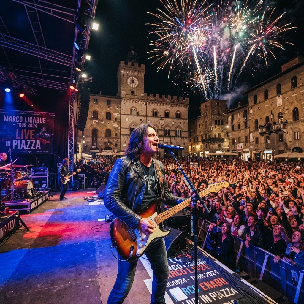 Ferragosto a Sabaudia: Marco Ligabue conquista il pubblico in piazza