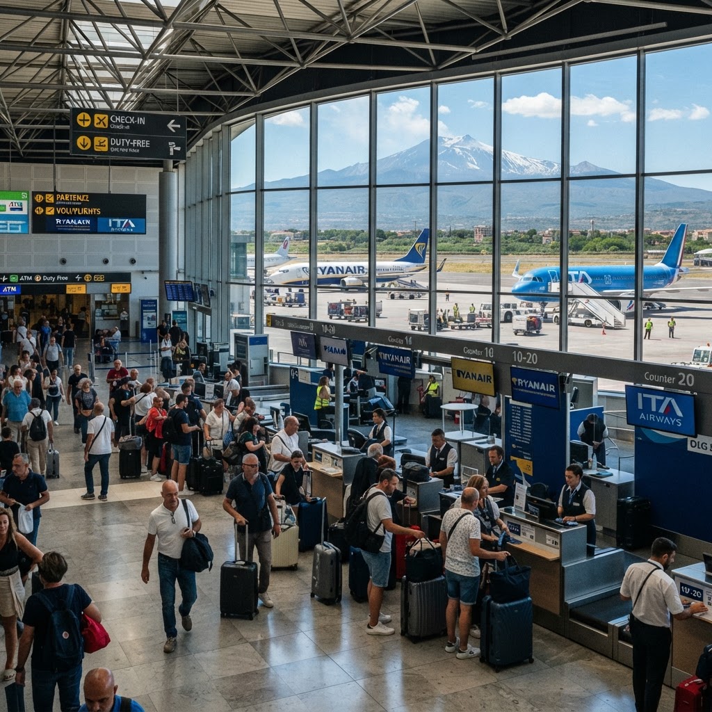 Catania, l'aeroporto di Fontanarossa torna alla piena operatività dopo l'emergenza Etna