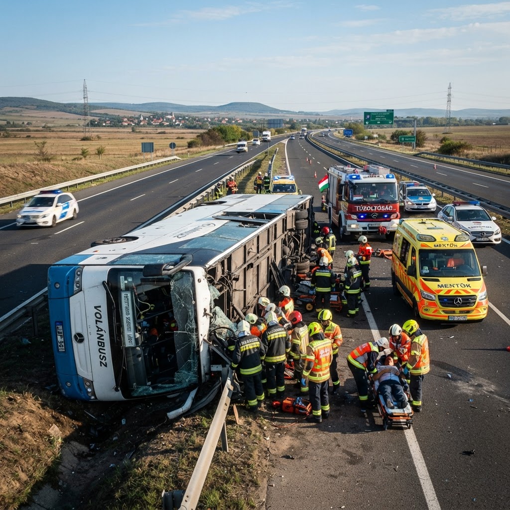 Tragedia in Ungheria: bus polacco fuori strada, dodici morti e dieci feriti