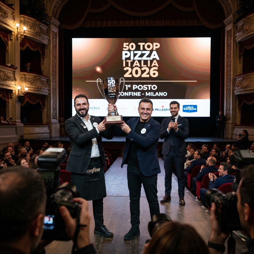 50 Top Pizza Italia 2026: trionfa 'Confine' a Milano, è la migliore pizzeria del Paese