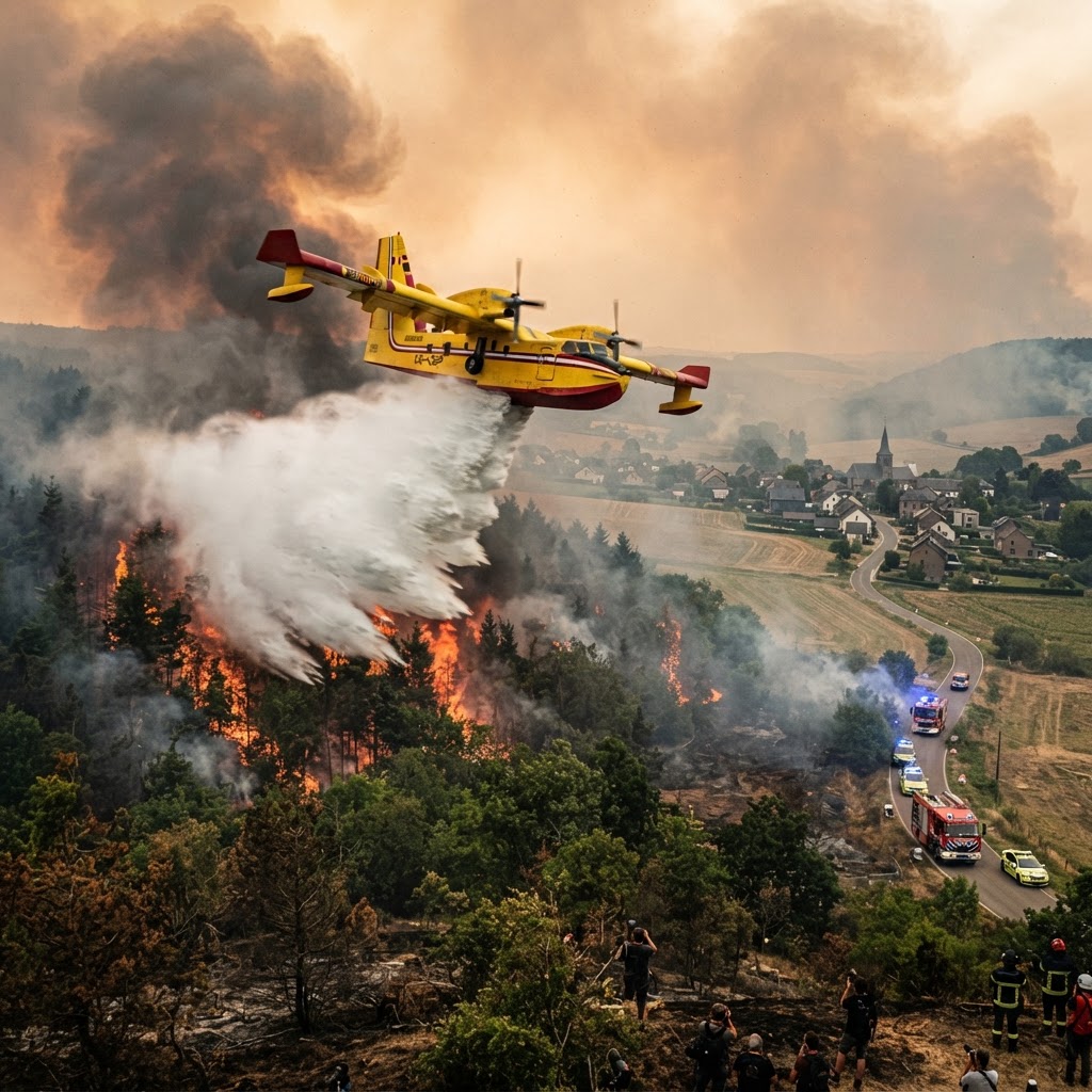 Emergenza incendi in Belgio: l'UE invia aerei per domare roghi record
