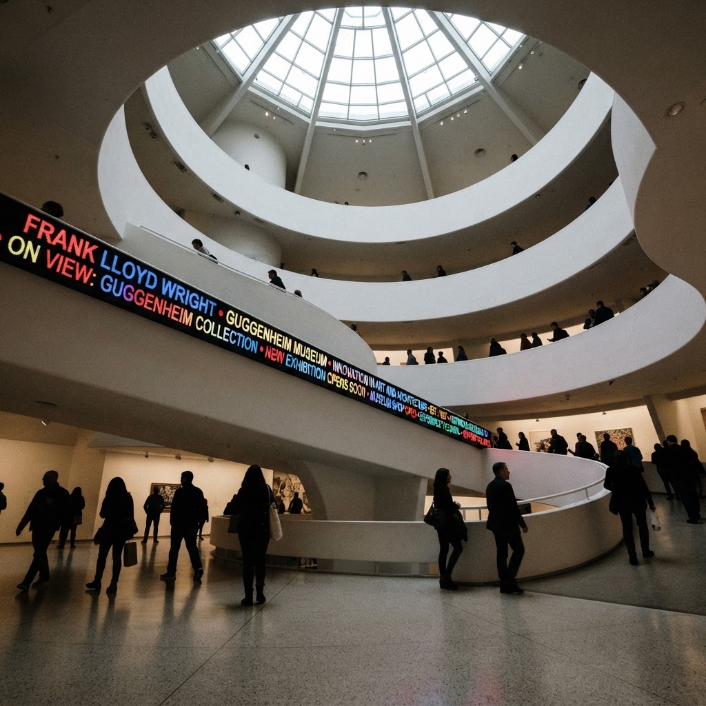 Jenny Holzer trasforma il Guggenheim: la parola diventa luce nella nuova retrospettiva a New York