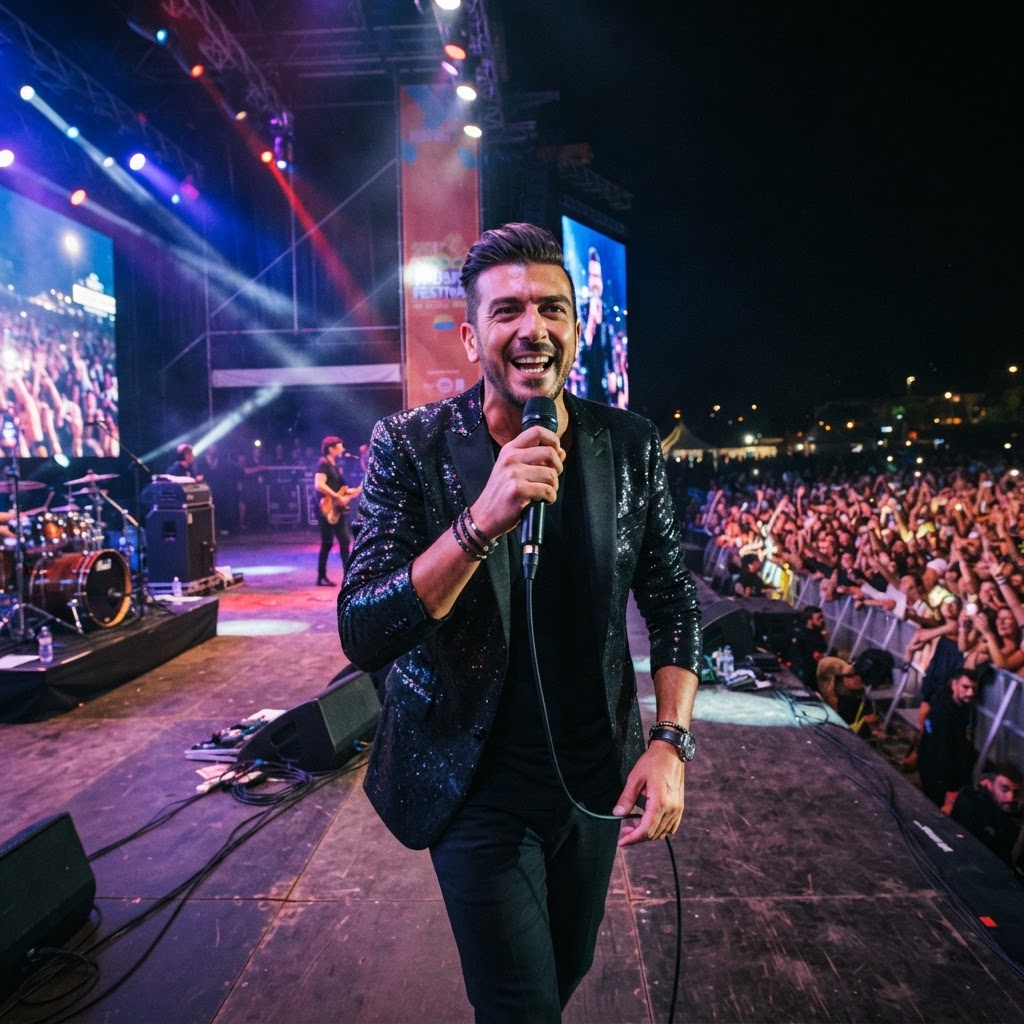 Francesco Gabbani, malore durante il concerto a Letojanni: show interrotto
