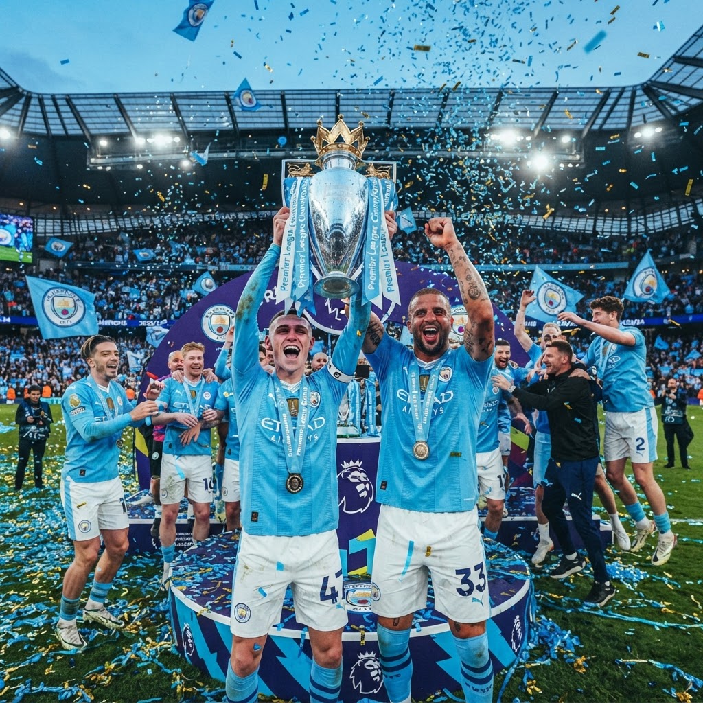 Manchester City nella leggenda: è il quarto titolo consecutivo in Premier League