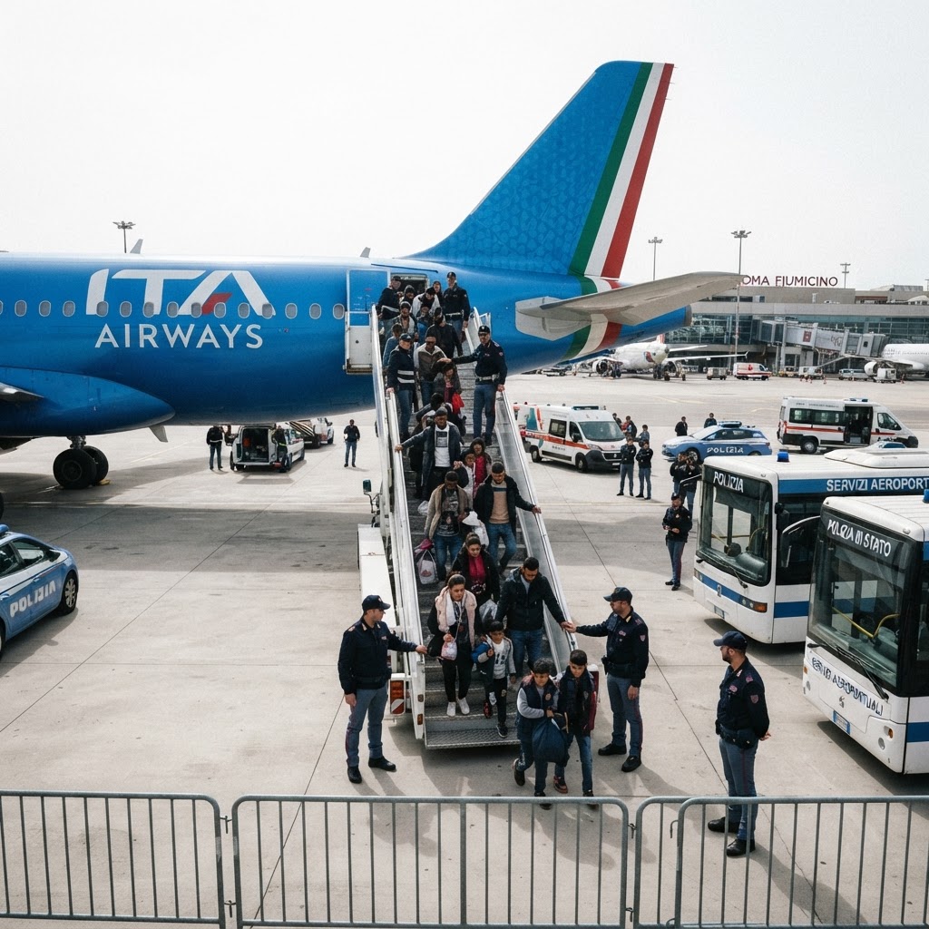 Migranti, l'Irlanda avvia i trasferimenti verso Roma: è scontro tra Meloni e PD
